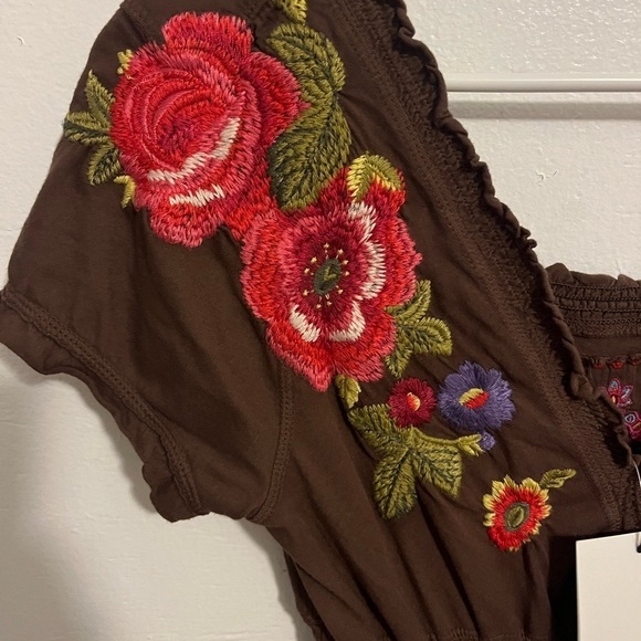 NWT Johnny Was Flower embroidered dress - Picture 5 of 8
